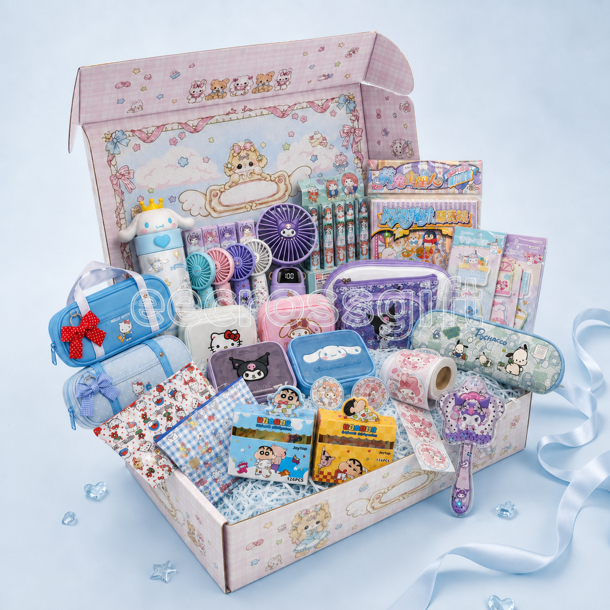 EeCross Kawaii Gift Box 02 – Blue Character Mix · $1 Each